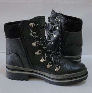 Eric Michael Black Leather Cynthia Women's Boots‎